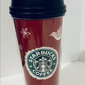 Starbucks Collectible Coffee Tumbler Travel Mug with Lid Holidays 2008 16 OZ